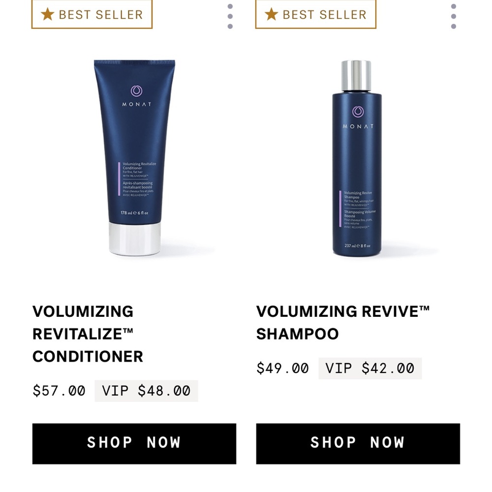 MONAT Volumizing Shampoo and Conditioner NEW